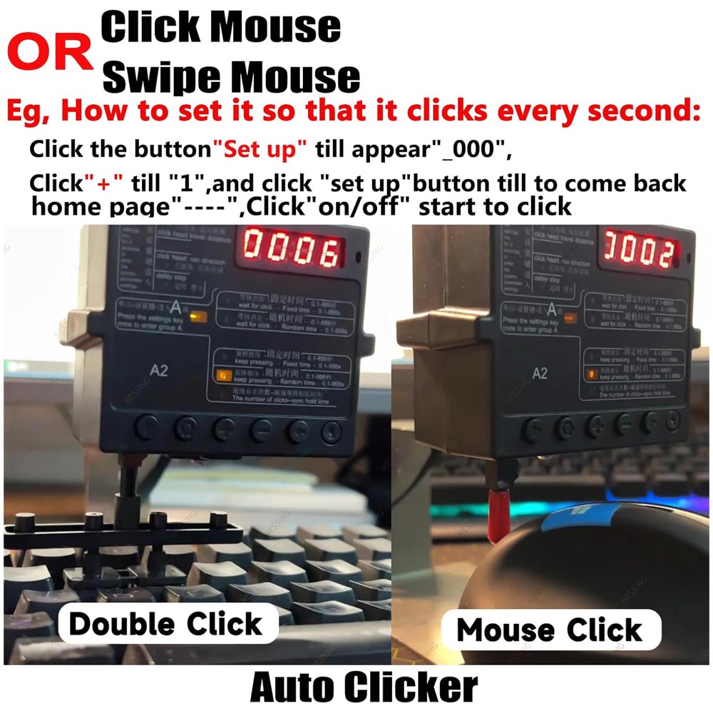 Auto Mouse Mover - (ABC) Fiziksel Tıklama Otomatik Klavye Tıklayıcı