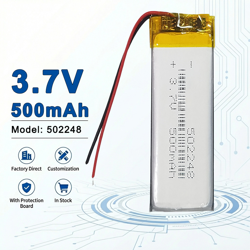 Electronics And Gadgets Ce - 502248 3.7V 500mAh Hafif Li-Polimer Pil,