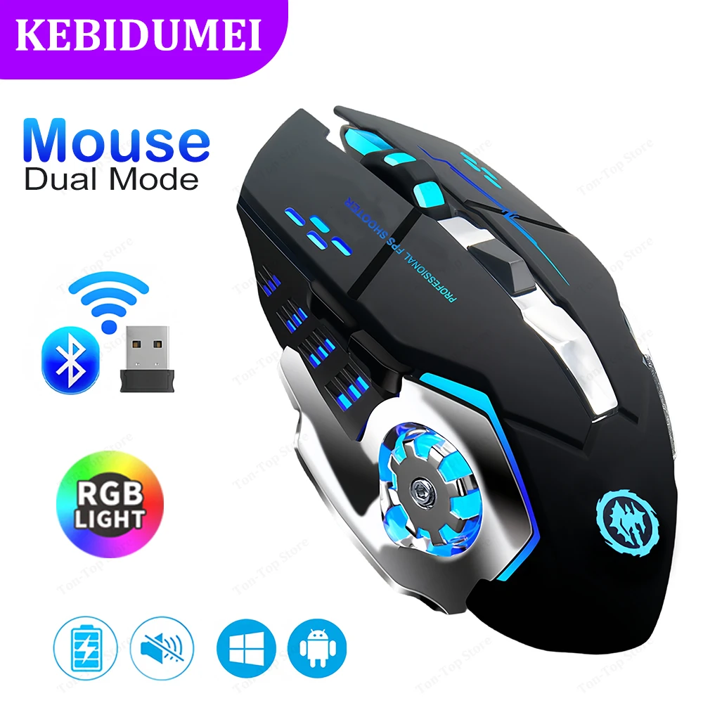 Auto Mouse Mover - Bluetooth 5.2 Fare RGB Oyun Faresi