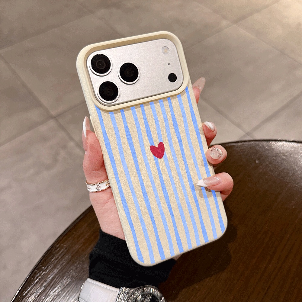 Dikey Çizgili Kalp Desenli Tel - Apple Iphone 15 Pro Max incelemesi ve fiyatı