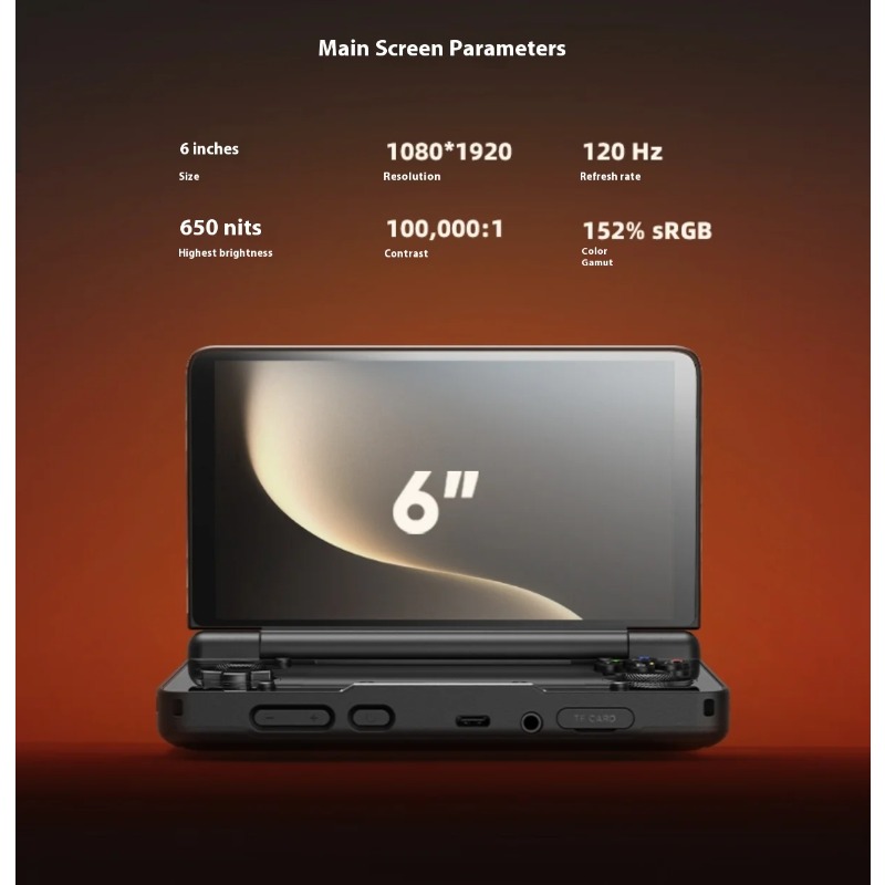 6 inç 1080P 120Hz AMOLED Ekran - Handheld Game Console incelemesi ve fiyatı